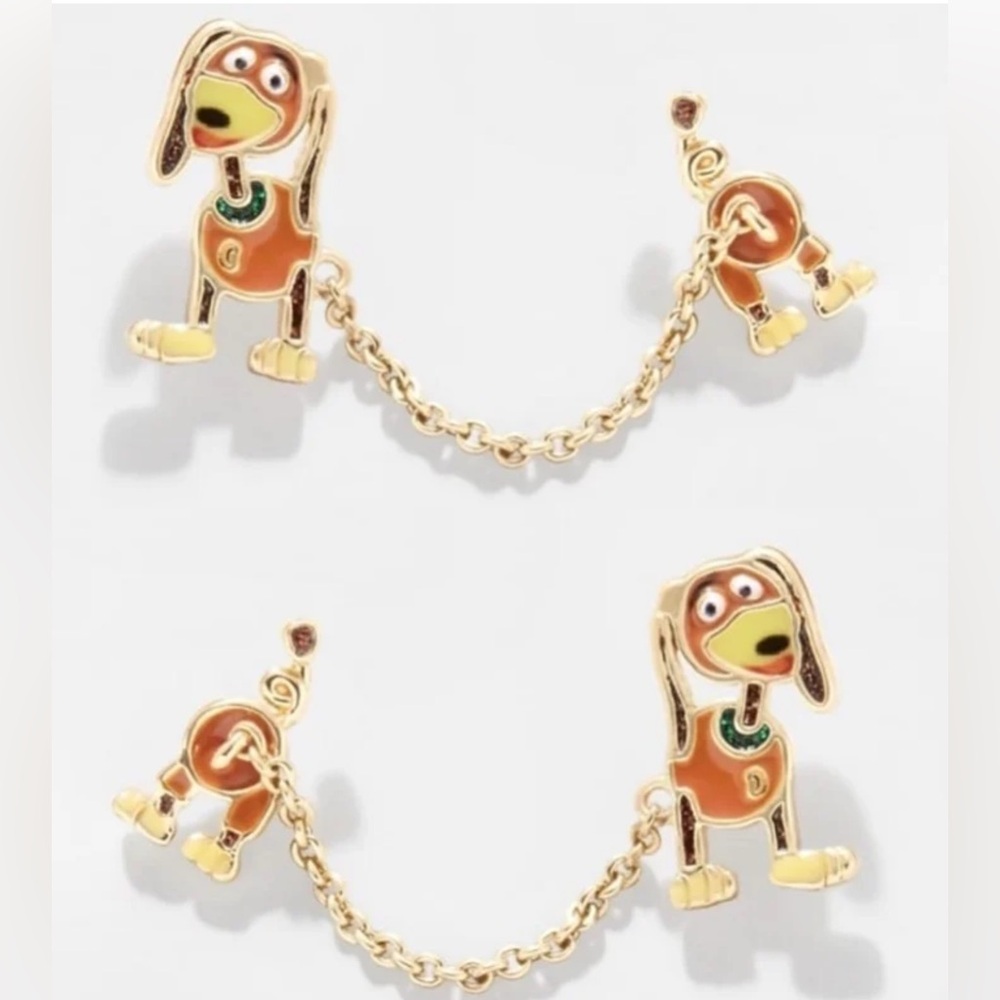 Dachshund Disney Pixar Toy Story Slinky earrings NWT - Picture 2 of 10